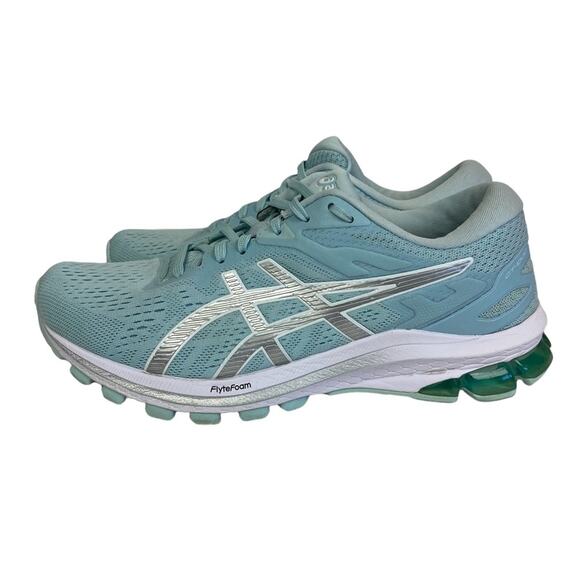 Asics Women's GT-1000 10 Aqua Angel Silver Running Shoes Size 8.5 - Picture 8 of 9